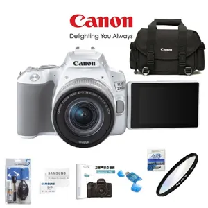 CANON EOS 200D II 18-55mm KIT(화이트)+256G+정품대형가방+KENKO AIR UV 필터+크리닝킷+LCD필름+리더기 고용량 풀패키지